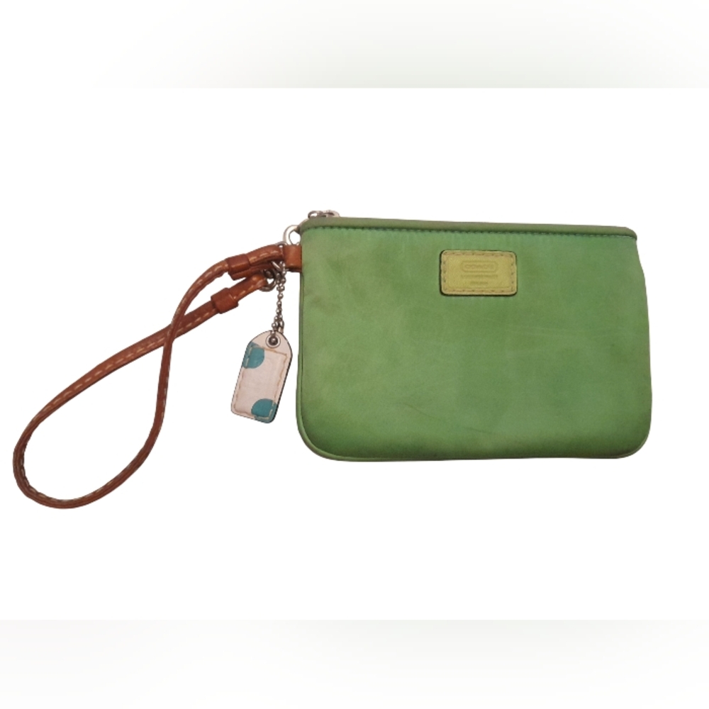 Coach Green Small Wristlet Y2K